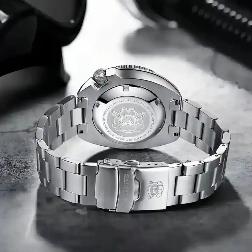 Relógio Automático Masculino Marinor Blue Detalhe da Pulseira