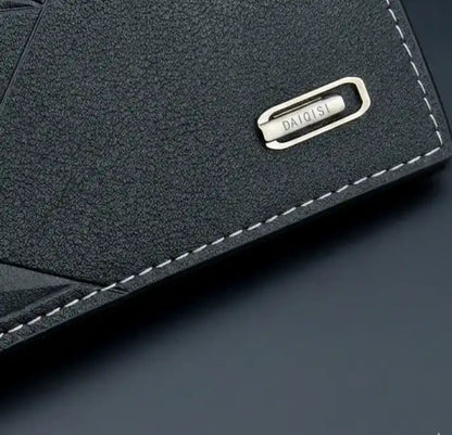 Carteira Masculina Pequena Axion Black material Premium 