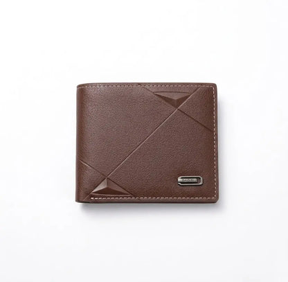 Carteira Masculina Pequena Axion Brown de frente 