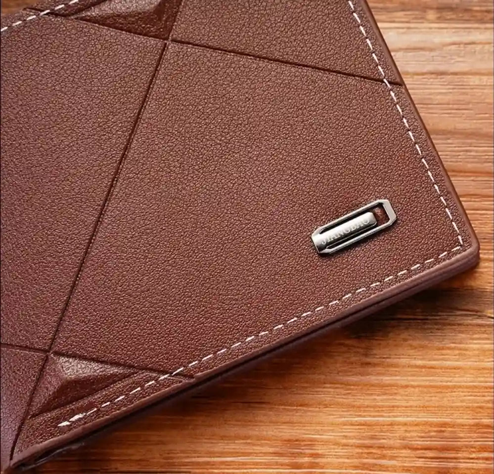 Carteira Masculina Pequena Axion Brown logomarca