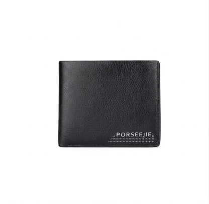 Carteira Masculina Slim Modelo Compact Black Em Pé