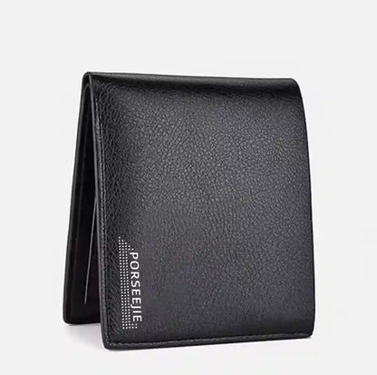 Carteira Masculina Slim Modelo Compact Black sem zíper