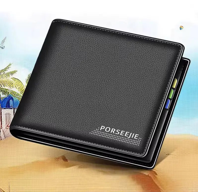 Carteira Masculina Slim Modelo Compact Black Na Praia