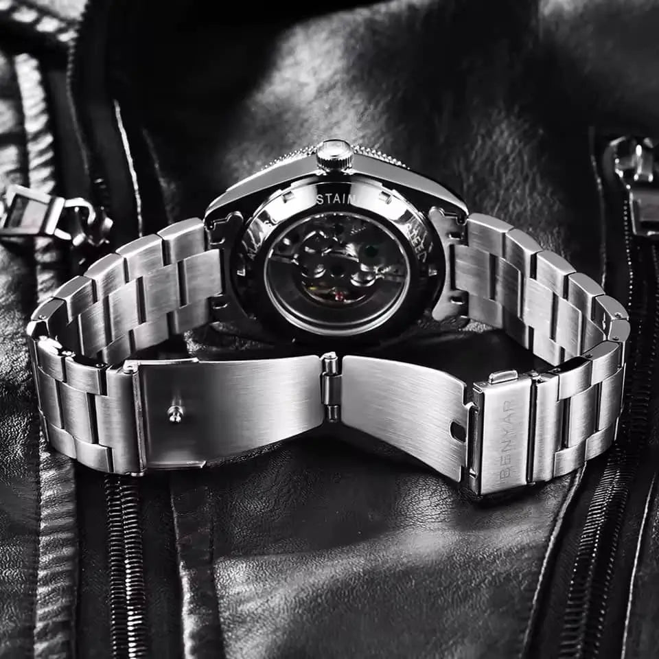 Relógio Automático Vórtex Acabamento Da Pulseira 