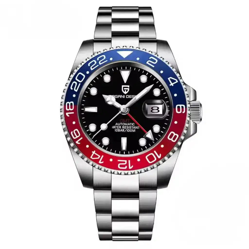 Relógio Automático Masculino Kronos Blue Red Frente