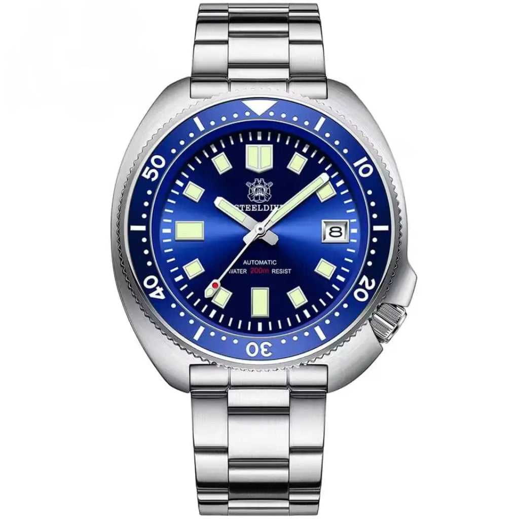 Relógio Automático Masculino Marinor Blue Vista Frontal