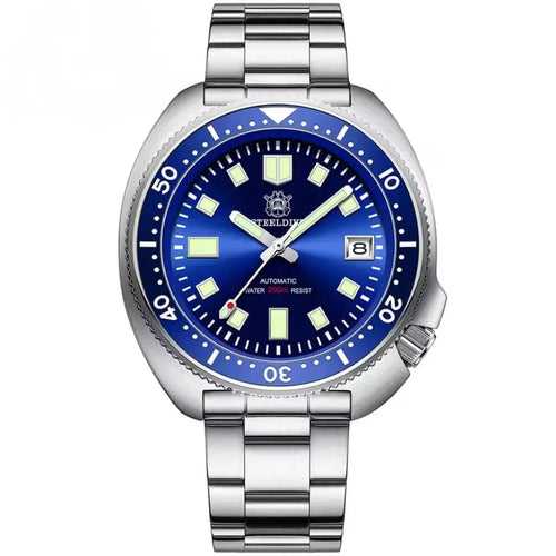 Relógio Automático Masculino Marinor Blue Vista Frontal