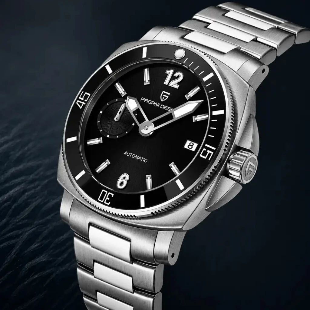 Relógio Automático Masculino Meridian Black 4