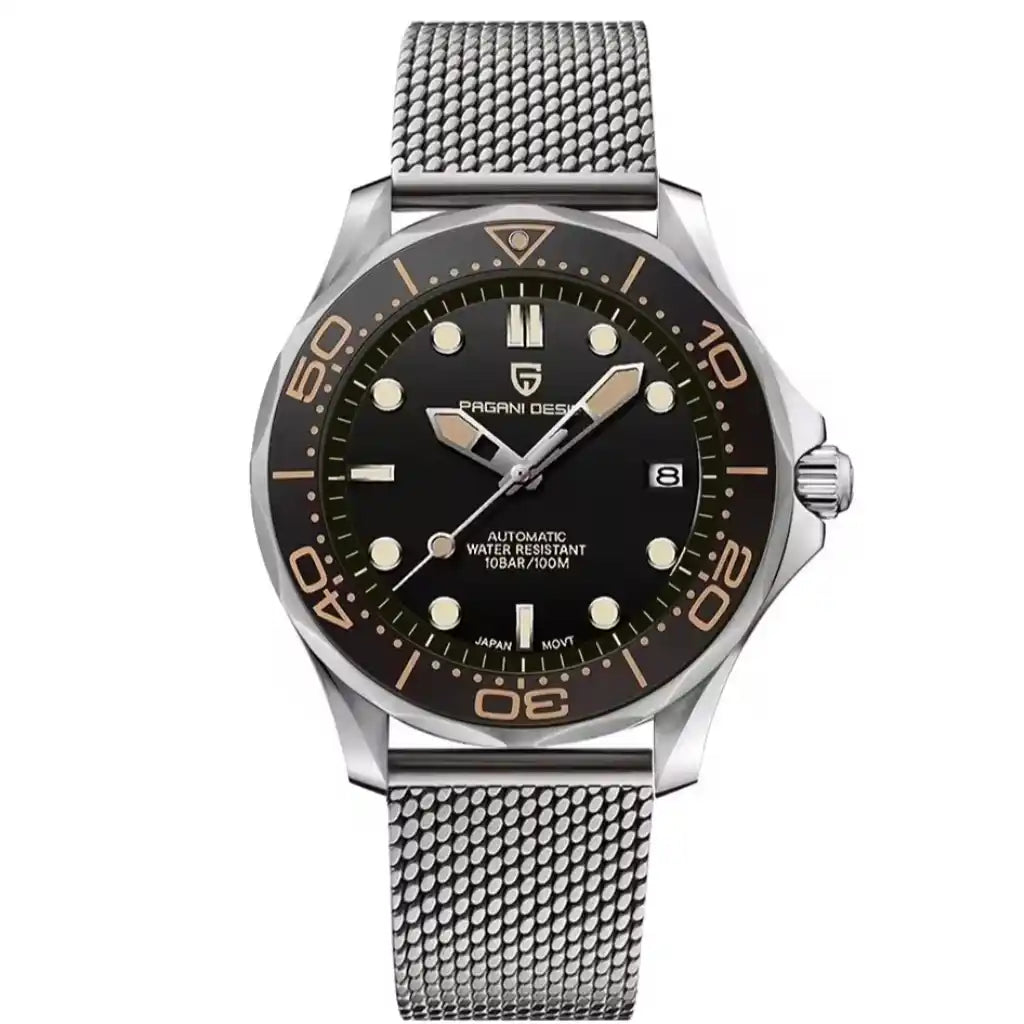 Relógio Automático Masculino Obsidian Black Frente