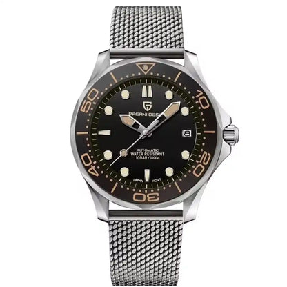 Relógio Automático Masculino Obsidian Black Frente