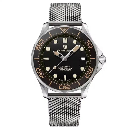 Relógio Automático Masculino Obsidian Black Frente