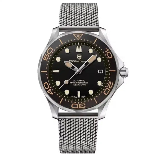Relógio Automático Masculino Obsidian Black Frente