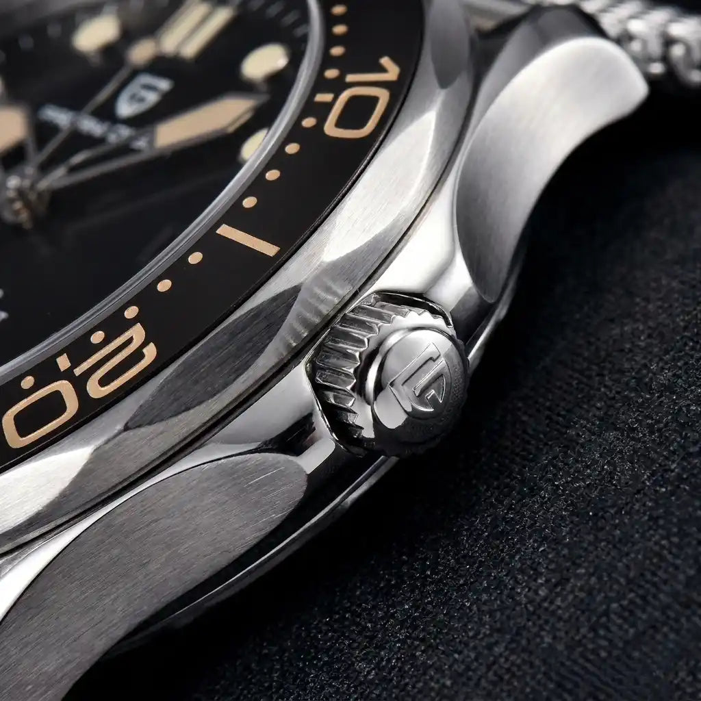 Relógio Automático Masculino Obsidian Black Botões