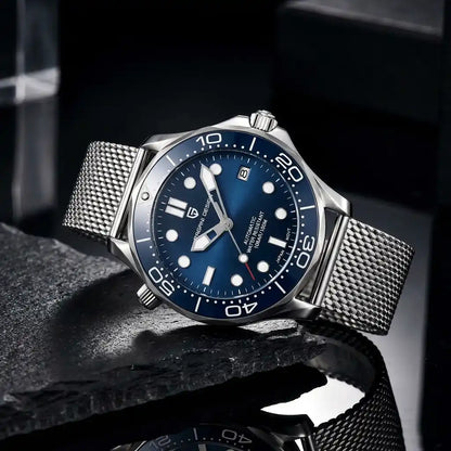 Relógio Automático Masculino Obsidian Blue Deitado