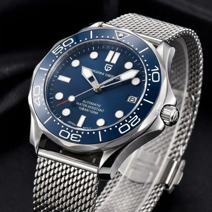 Relógio Automático Masculino Obsidian Blue Mostrador