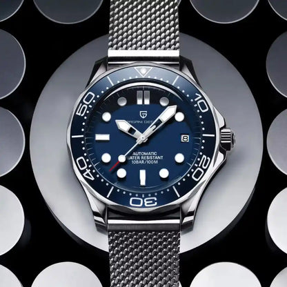 Relógio Automático Masculino Obsidian Blue Em Pé