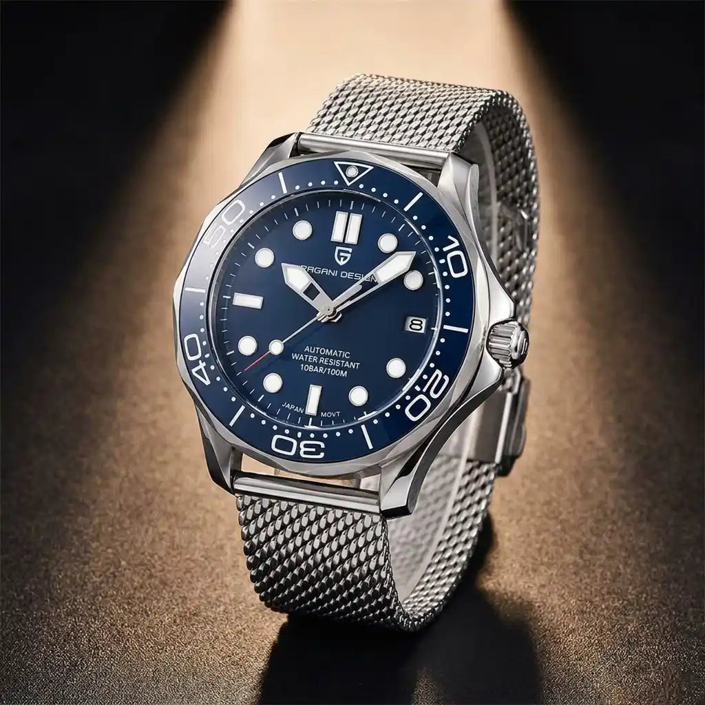 Relógio Automático Masculino Obsidian Blue Design 