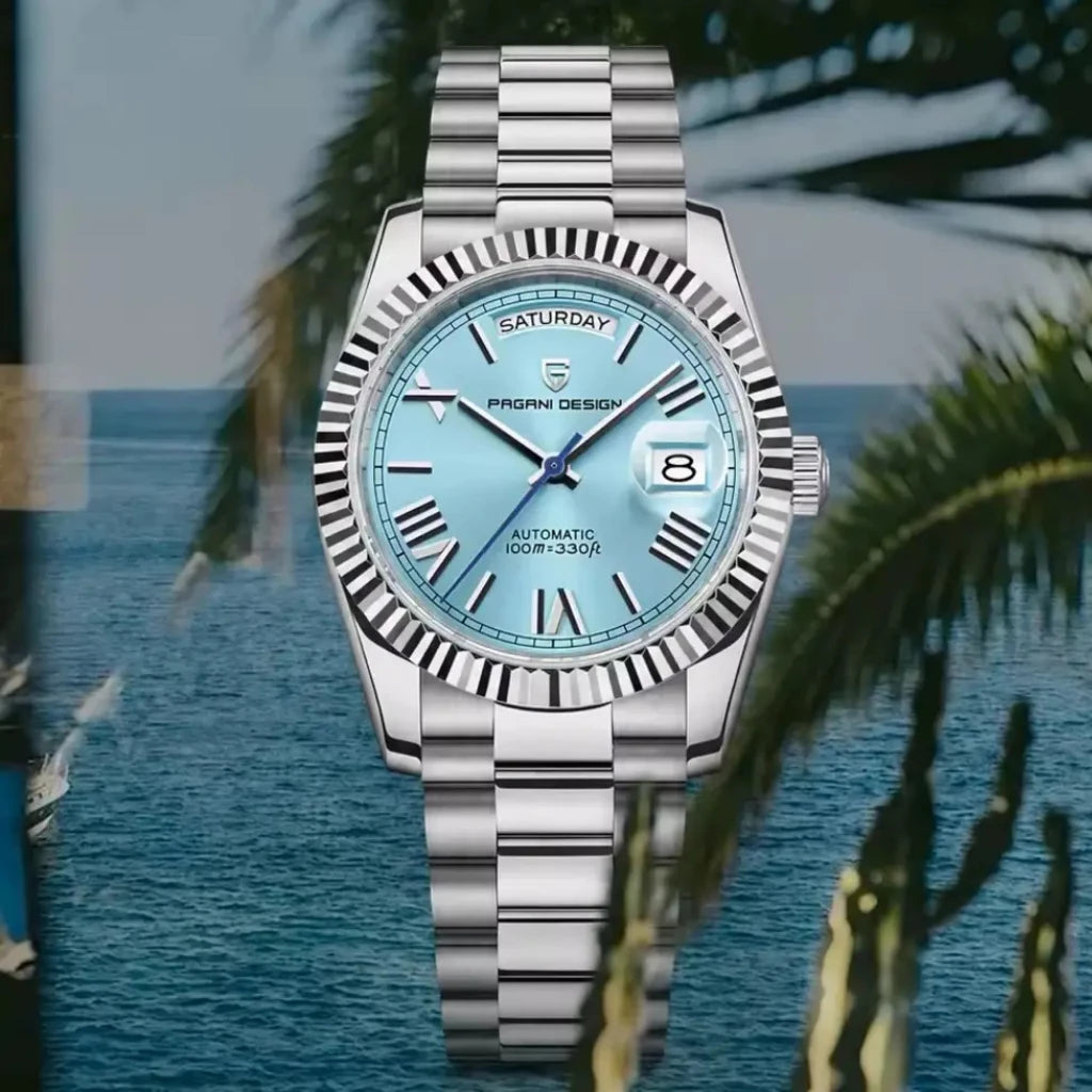 Relógio Automático Masculino Tiffany Blue4