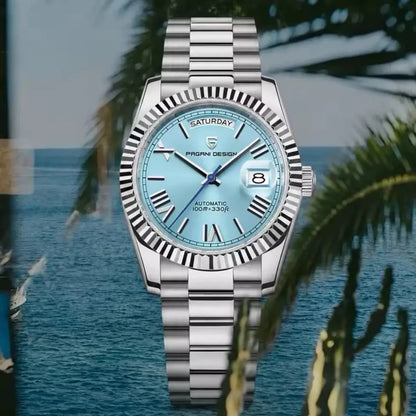 Relógio Automático Masculino Tiffany Blue4