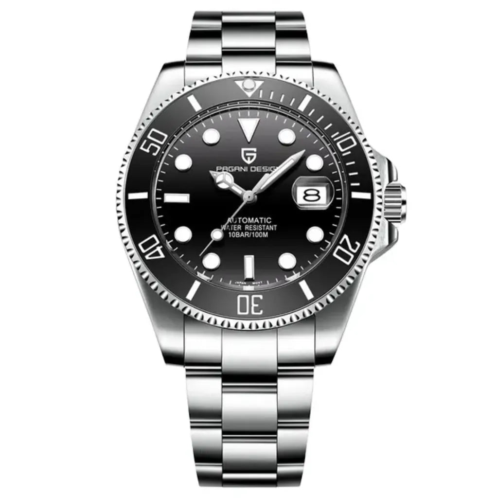 Relógio Masculino Automático Cobalt Black vista frontal