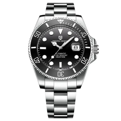 Relógio Masculino Automático Cobalt Black vista frontal