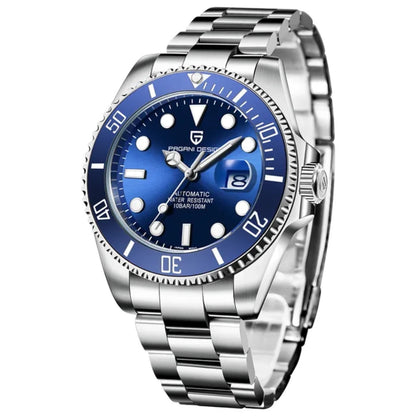 Relógio Masculino Automático Cobalt Blue vista frontal afastada
