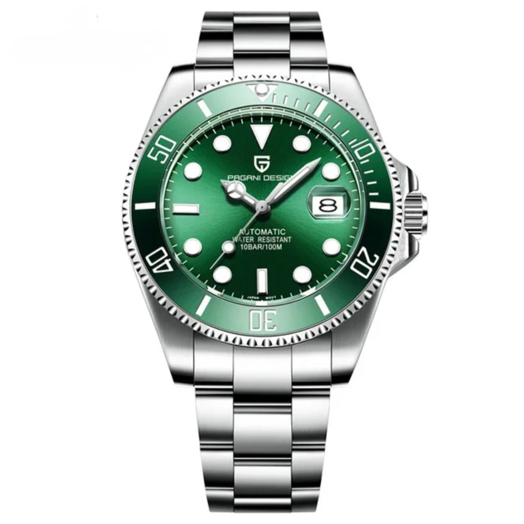Relógio Masculino Automático Cobalt Green vista frontal