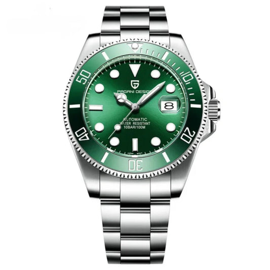 Relógio Masculino Automático Cobalt Green vista frontal