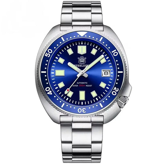 Relógio Masculino Automático Marinor Blue frente 