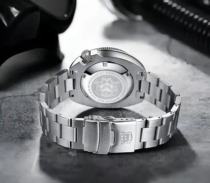 Relógio Masculino Automático Marinor detalhes da pulseira 