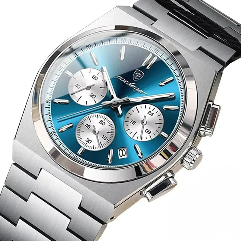 Relógio Masculino Quartzo Veron Blue detalhes em geral 