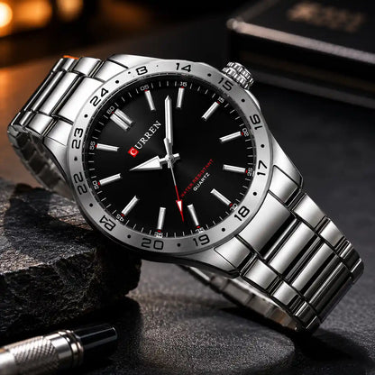 Relógio Masculino Quartzo Very Black Caixa Lateral