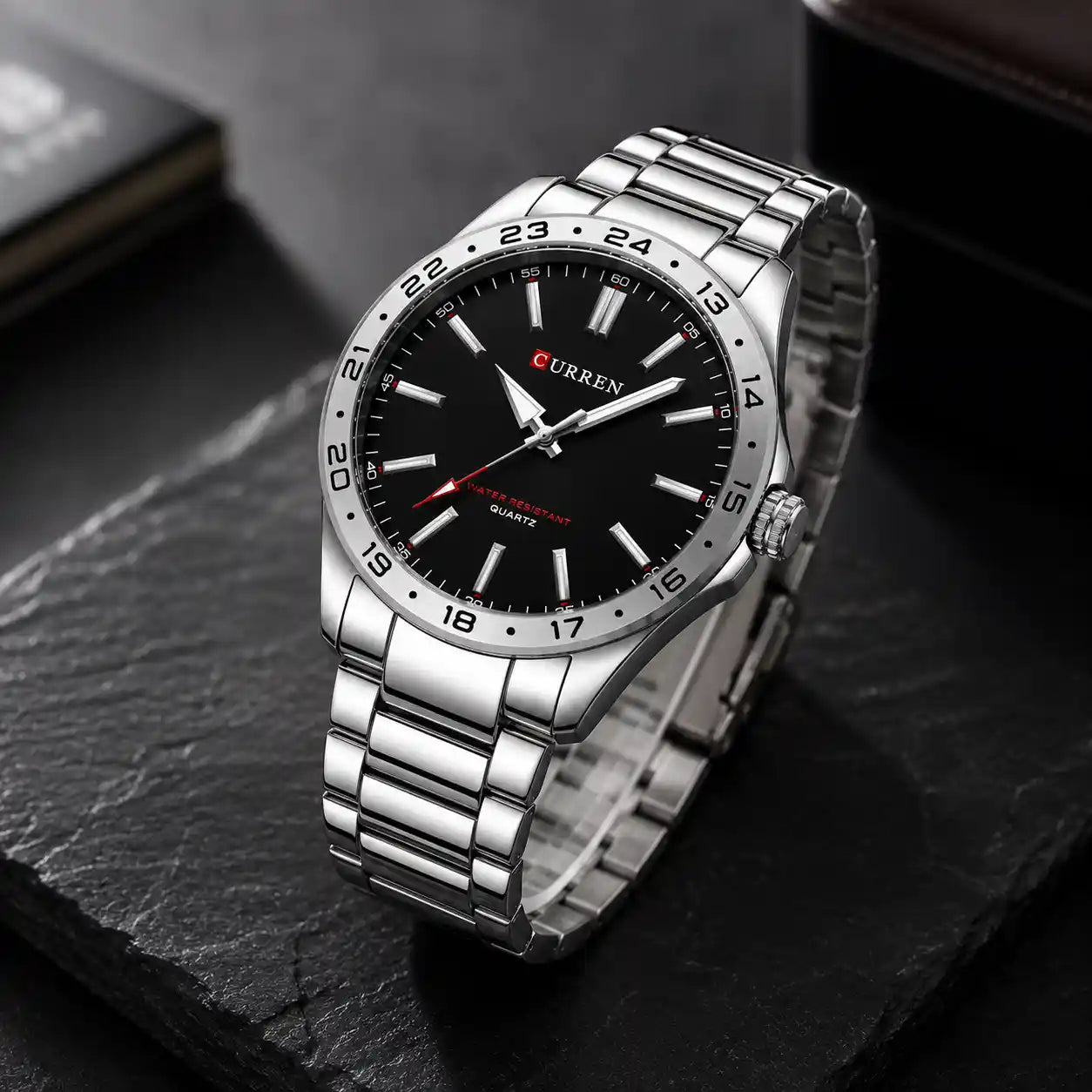 Relógio Masculino Quartzo Very Black Fundo Branco