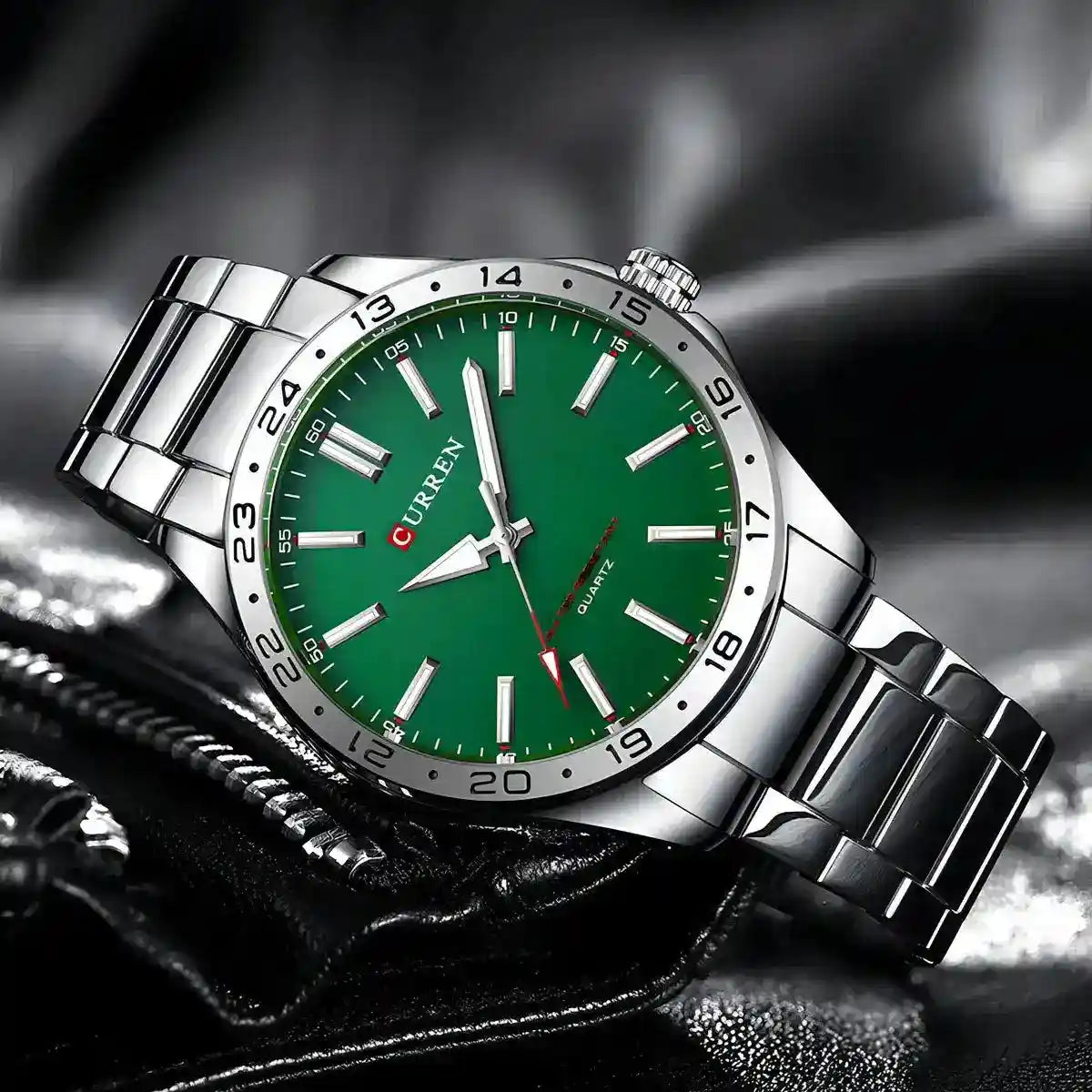 Relógio Masculino Quartzo Very Green Deitado Jaqueta
