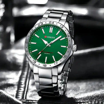 Relógio Masculino Quartzo Very Green Em Pé Detalhes