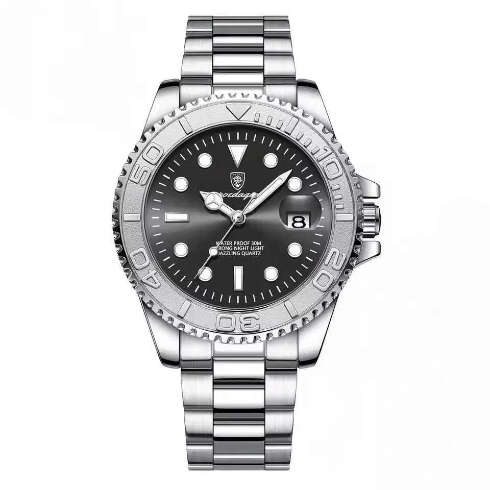 Relógio Masculino Quartzo Abyss Black Frente