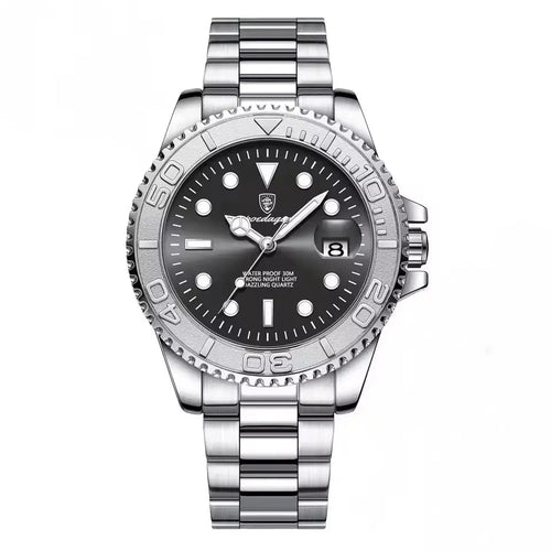 Relógio Masculino Quartzo Abyss Black Frente