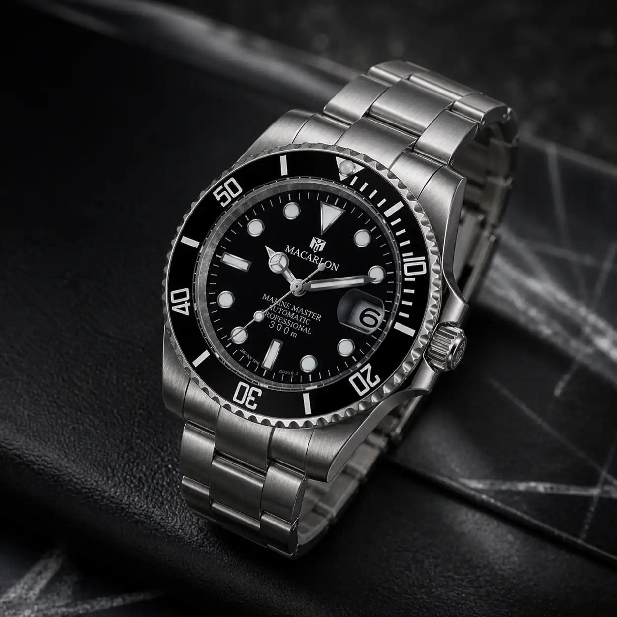 Relógio Mecânico Masculino Kronx Black Botões Laterais