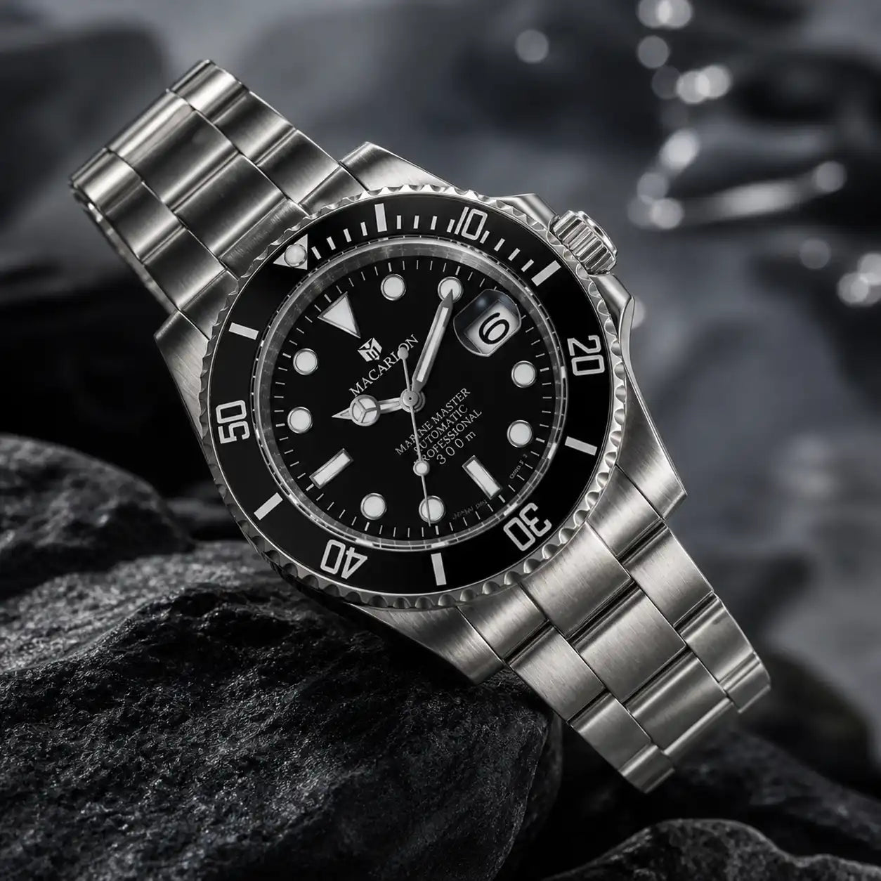 Relógio Mecânico Masculino Kronx Black Detalhe Pulseira