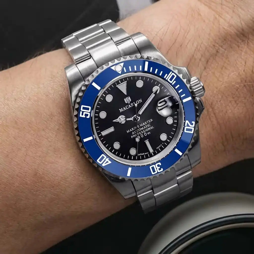 Relógio Mecânico Masculino Kronx Blue No Pulso