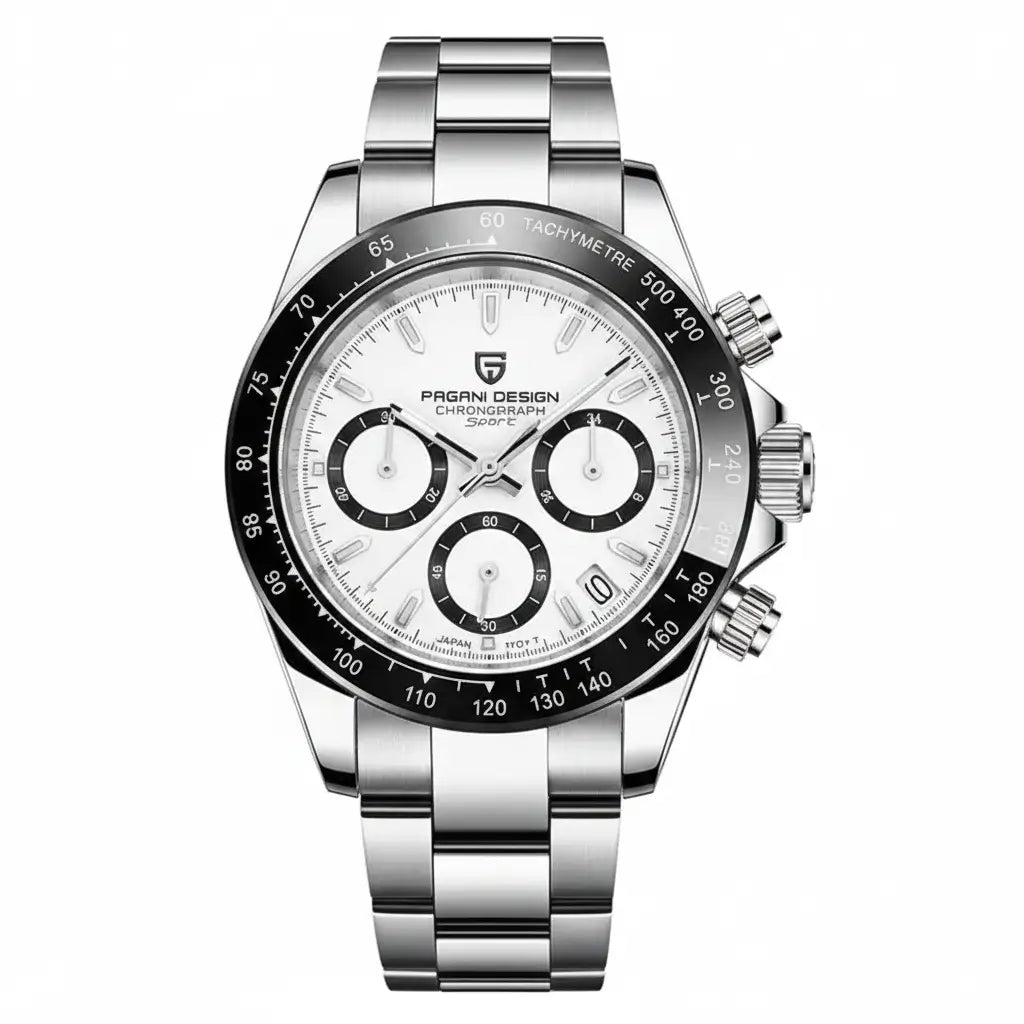 Relogio Quartzo Masculino Auralis White exibindo vista frontal completa 