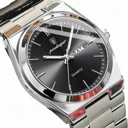 Relogio Quartzo Masculino Empire Black com detalhe do acabamento premium 