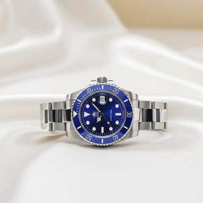 Relogio Quartzo Masculino Nautex Blue em vista lateral 
