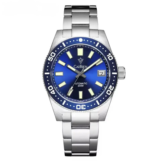 Relógio Automático Nautic Blue Frente 