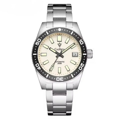 Relógio Automático Nautic Cream Frente 