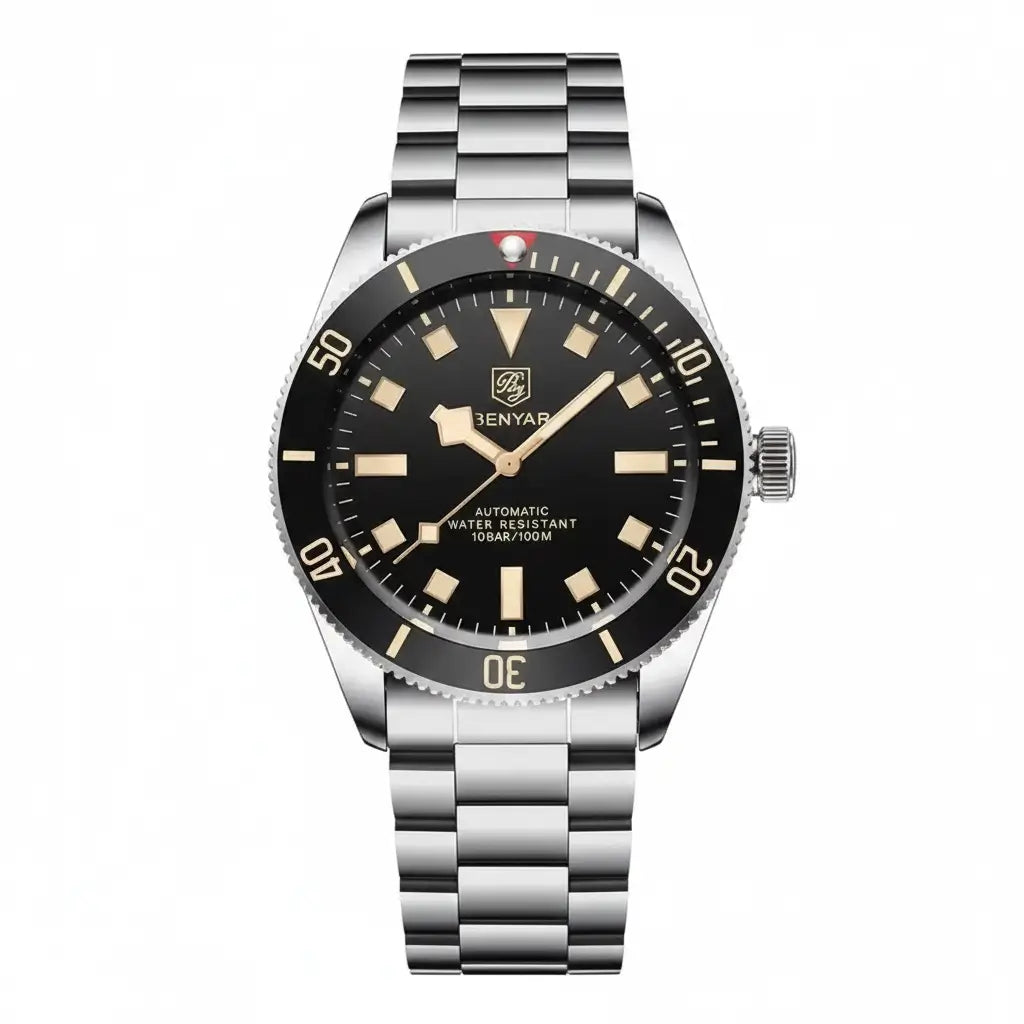 Relógio Automático Vórtex Black  Frente 