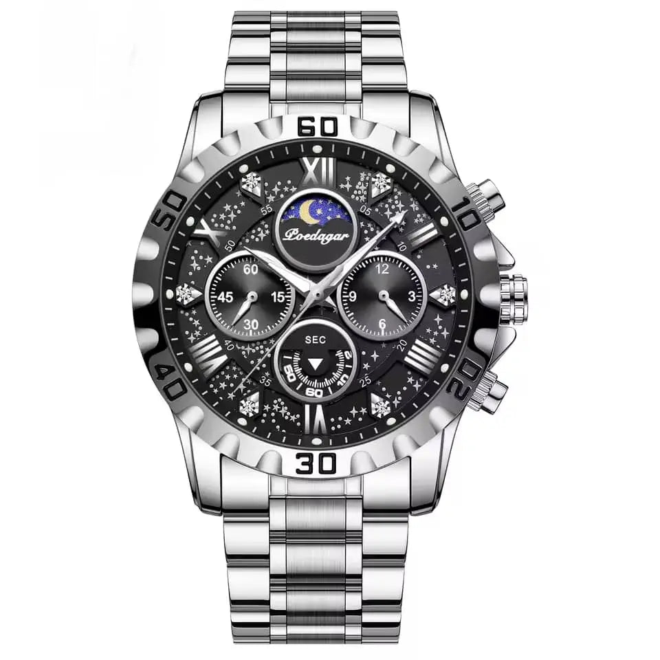 Relógio Poedagar Lunaris Black