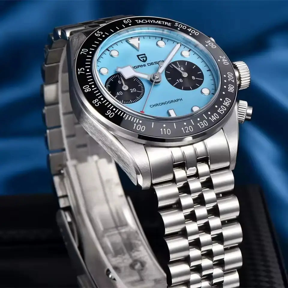 Relógio Mecânico Glacior Blue Detalhes do mostrador