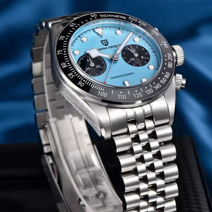 Relógio Mecânico Glacior Blue Detalhes do mostrador