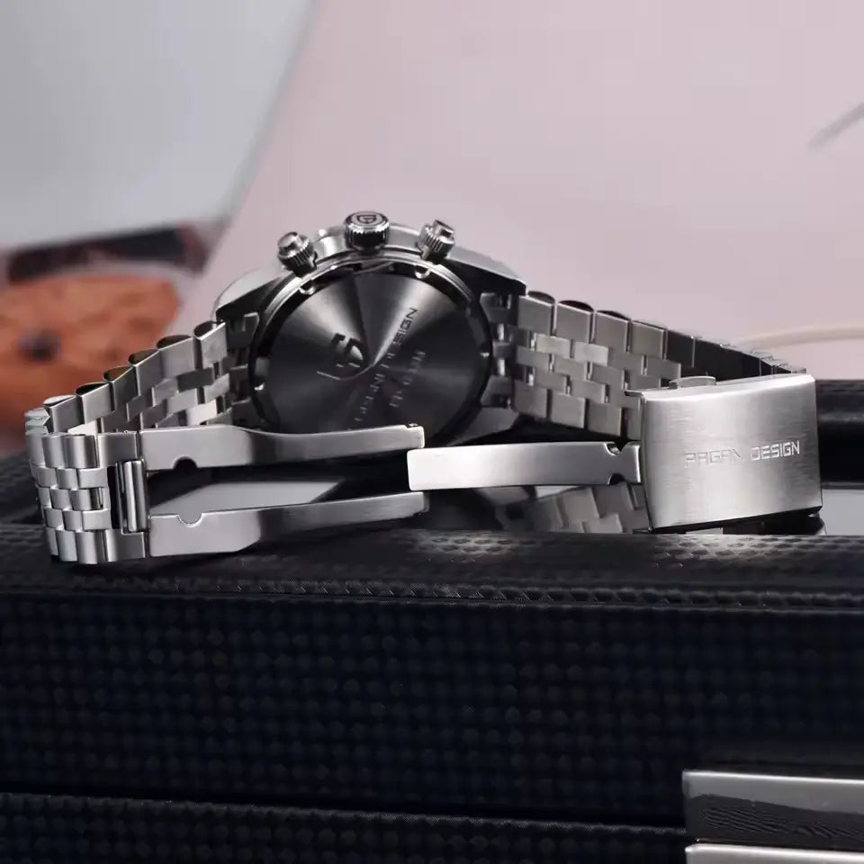 Relógio Mecânico Glacior detalhes da pulseira 